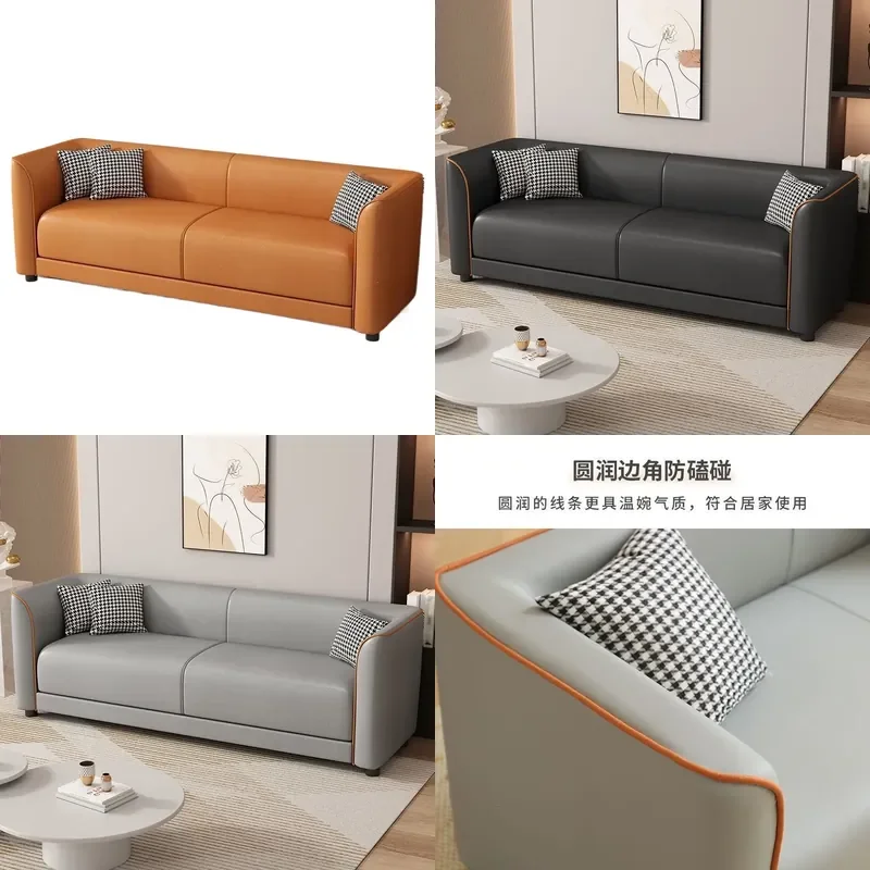 for Sofa Small Apartment Spot Cat Claw Skin Light Luxury Living Room Three Seater for Rental House Compact Design Modern