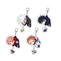 Anime Itadori Yuji Fushiguro Megumi Kugisaki Nobara Satoru Gojo Ryomen Sukuna Acrylic Keychains Keyrings Pendants Figure Gifts