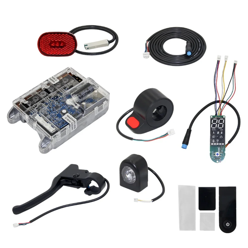 For Xiaomi For Pro2 Scooter 8 Part Functional Repair Kit Controller Dashboard Brake Lever Headlight Tail Light Cover