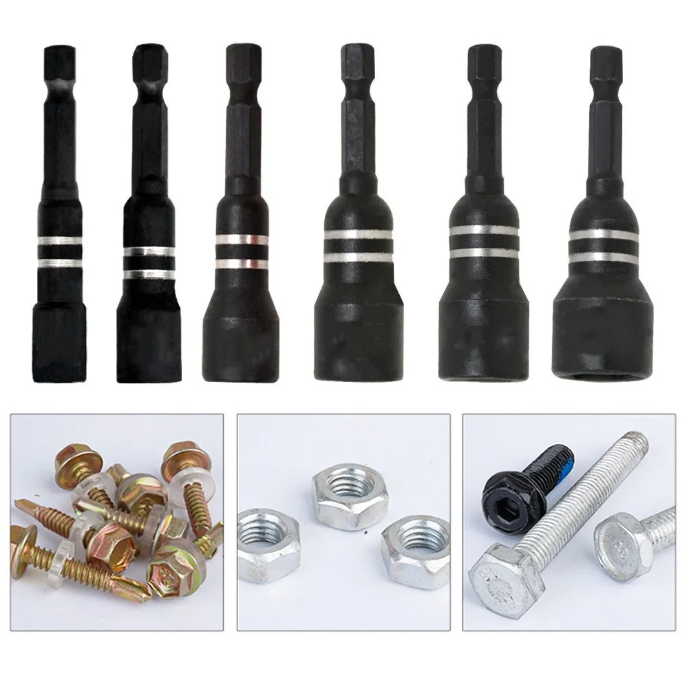

Hex Shank Driver Hex Tool Accessories DIY Home Projects 6 8 10 12 13 14MM DIY Household Tool Kit Compatible With Drills