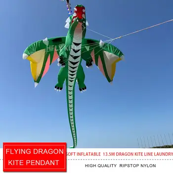 HFLY 新品上市 大型 13 公尺綠色飛龍風箏線 成人款 高品質防撕裂尼龍表演動物風箏吊墜 10 最佳銷售 龍風箏 - №7