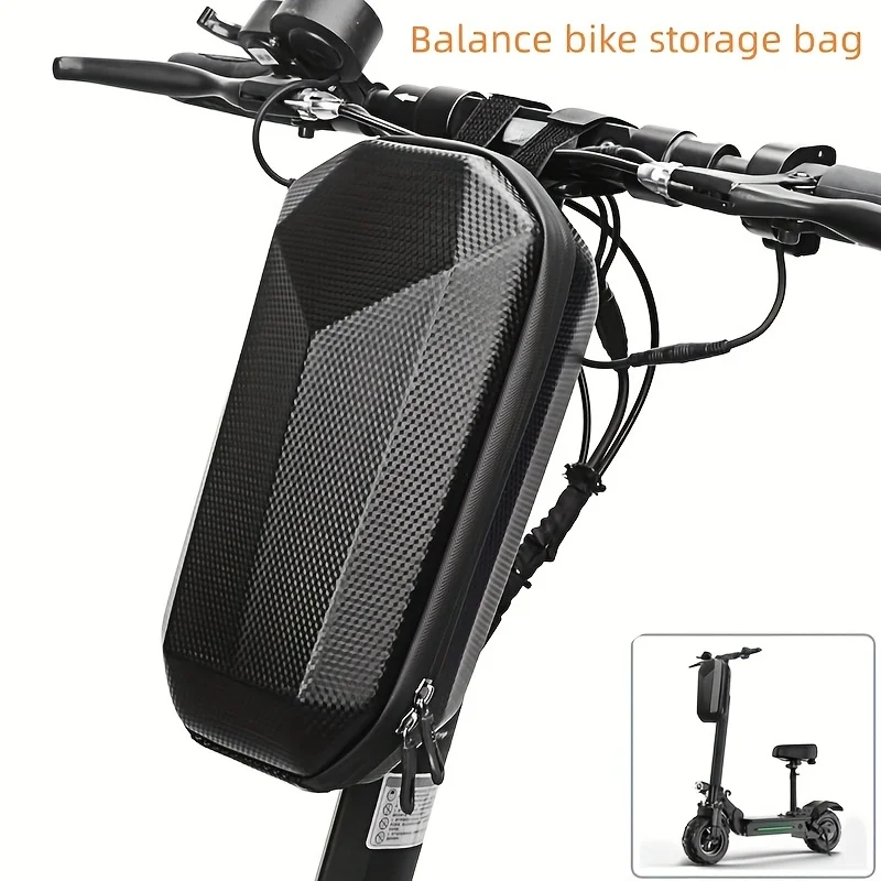 Bolsa Rígida para Patinete Elétrico, Bolsa Dianteira, Bicicleta Dobrável, Acessórios para Bicicleta de Equilíbrio, Bolsa de Guidão, Bolsa de Armazenamento, Moto