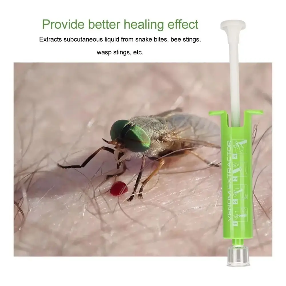 Vacuum Bug Bite Suction Tool Natural Itch Relief Survival Kit Bite Venom Extractor Bites Relief Insect Sting Sucker