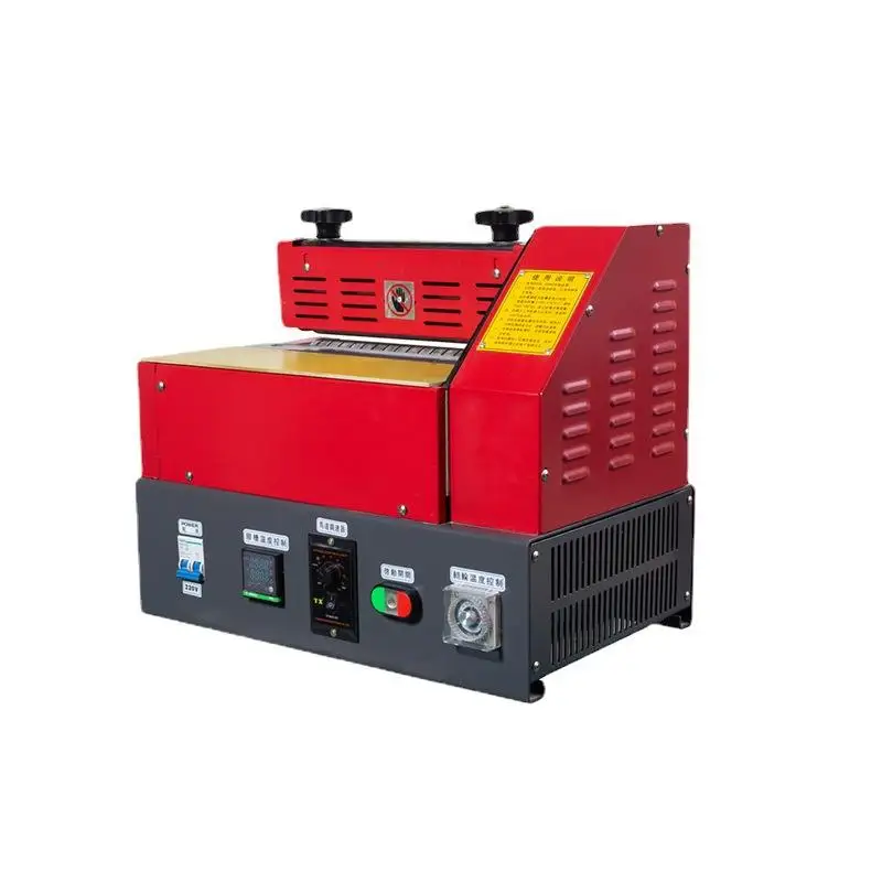 

200mm 300mm Desktop Type Hot Melt Glue Coating Machine For Wet Towel Box Paper For Adhesive Packing Machine Roller Coater