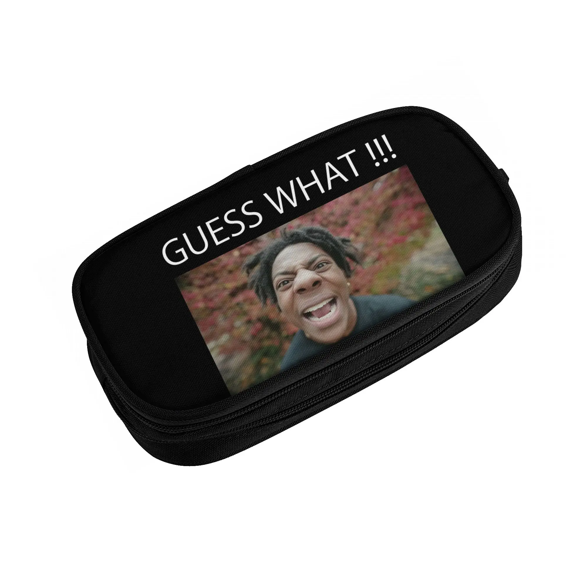 Estuche creativo IShowSpeed Guess What para lápices, estuches para estudiantes, bolsas de almacenamiento grandes, artículos de papelería con cremallera para oficina