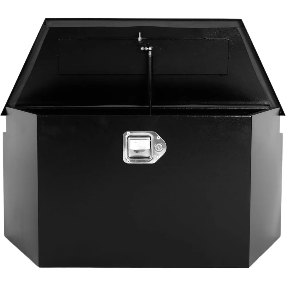 

Steel Storage Truck Toolbox, 33.2 x 13.4 x 15.8 Tool Chest Organizer with Lock and Keys for Pickup Trucks