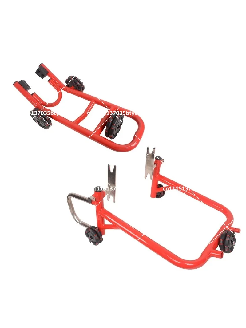 Motorcycle Front & Rear Stand Set 360° Movable Lift Stands, Revolutionary Heavy Duty Motorcycle Stands