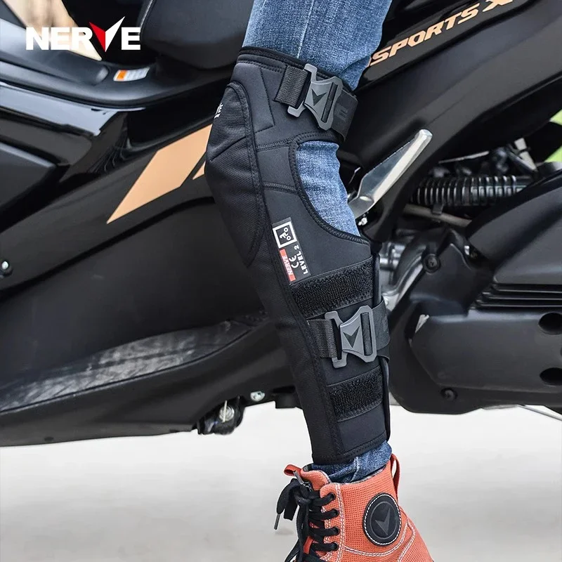 

NERVE Motorcycle Thermal Knee Pad Legs Motorbike Riding Windproof Scooter Winter Thickened Warm Cold-proof Protective Knee Pads