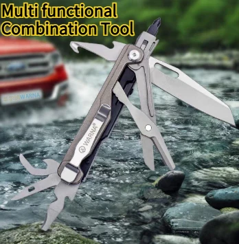 Multi Functional Combination Tool Outdoor Folding Scissors Portable Car Emergency High Hardness Steel Window Breaker