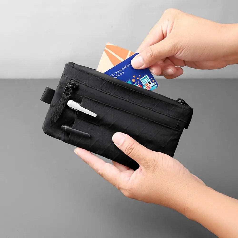 حامل جواز السفر RFID حجب الرمز البريدي مخلب مع معصمه سليم مع سحاب الرجال محافظ 3 فتحات خارجية حافظة بطاقة المفاتيح السفر