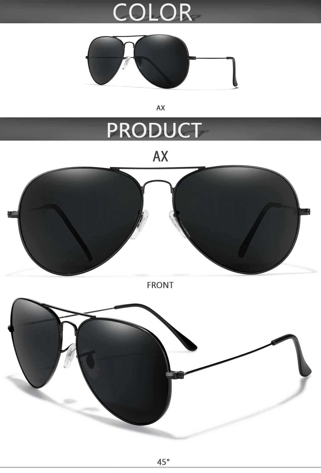 Klassische Radfahren Sonnenbrille Luxus Pilot Sonnenbrille für Männer Frauen Outdoor Sport Wandern Designer Vintage Schwarz Brillen UV400 – Detail 3
