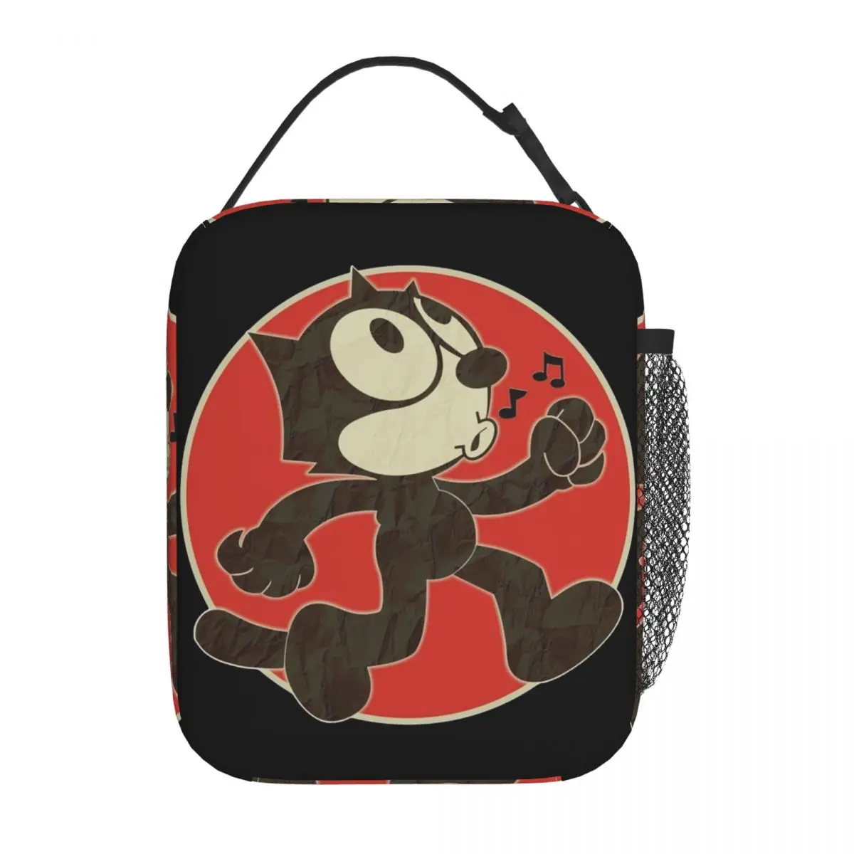 

Vintage F-Felix The Cat Keep Walking Insulated Lunch Tote Bag For Outdoor Food Storage Bag Portable Thermal Cooler Lunch Boxes