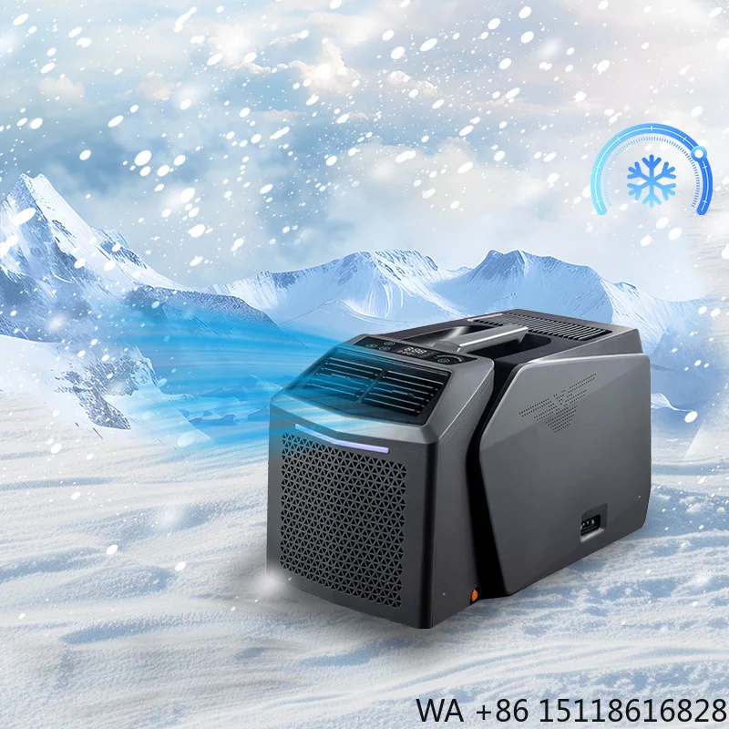 Portable Inverter Air Conditioner 1.5 CV 12V Battery & Solar Powered Cooling/Heating for Car & Garage Mini Split System