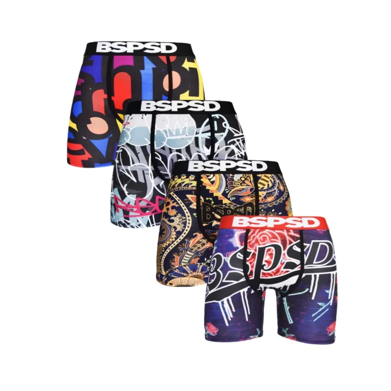 4 قطعة ملابس داخلية للرجال مثير الملاكمين تنفس مريحة رجل السروال حجم كبير الرجال سراويل ينغيرييس سراويل داخلية للرجال رجالي جذوع #3