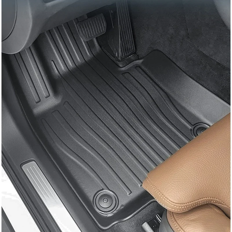 Car Floor Mats For Volvo XC60 PHEV 2018-2025 Cargo Liner Mat Backseat Protectors Non-slip Waterproof Foot Pad LHD TPE Car Carpet