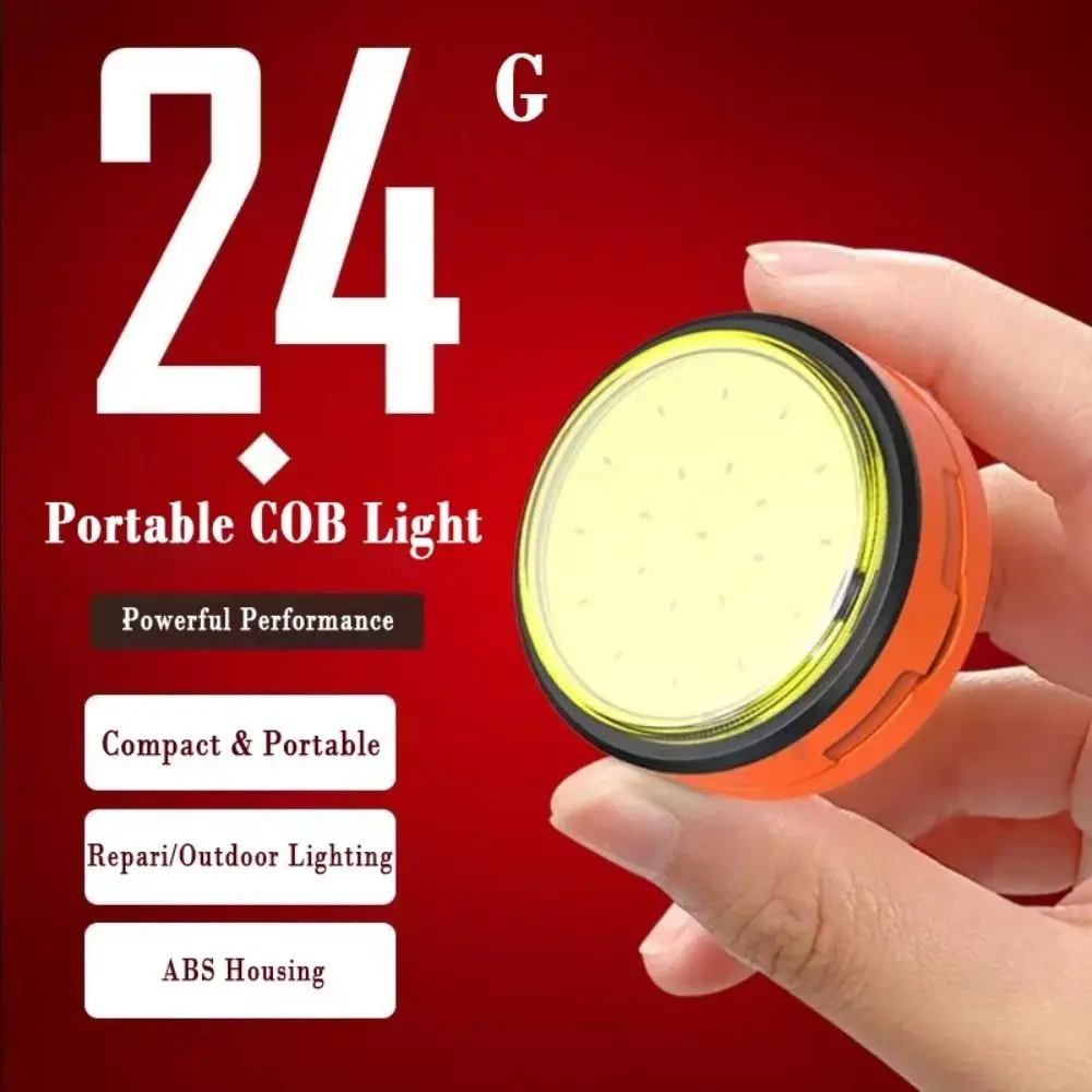 Mini linterna LED portátil recargable de alta potencia, luz de Camping, 3 modos de iluminación con Base magnética, lámpara de luz de emergencia