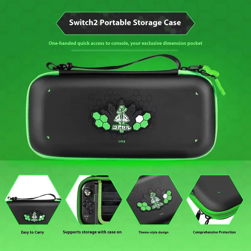 Sales IINE for Switch2 Accessories Gaming Controller Storage Bag Protective Case NS2 Special Tempered Film Magnetic Game Card - view 4