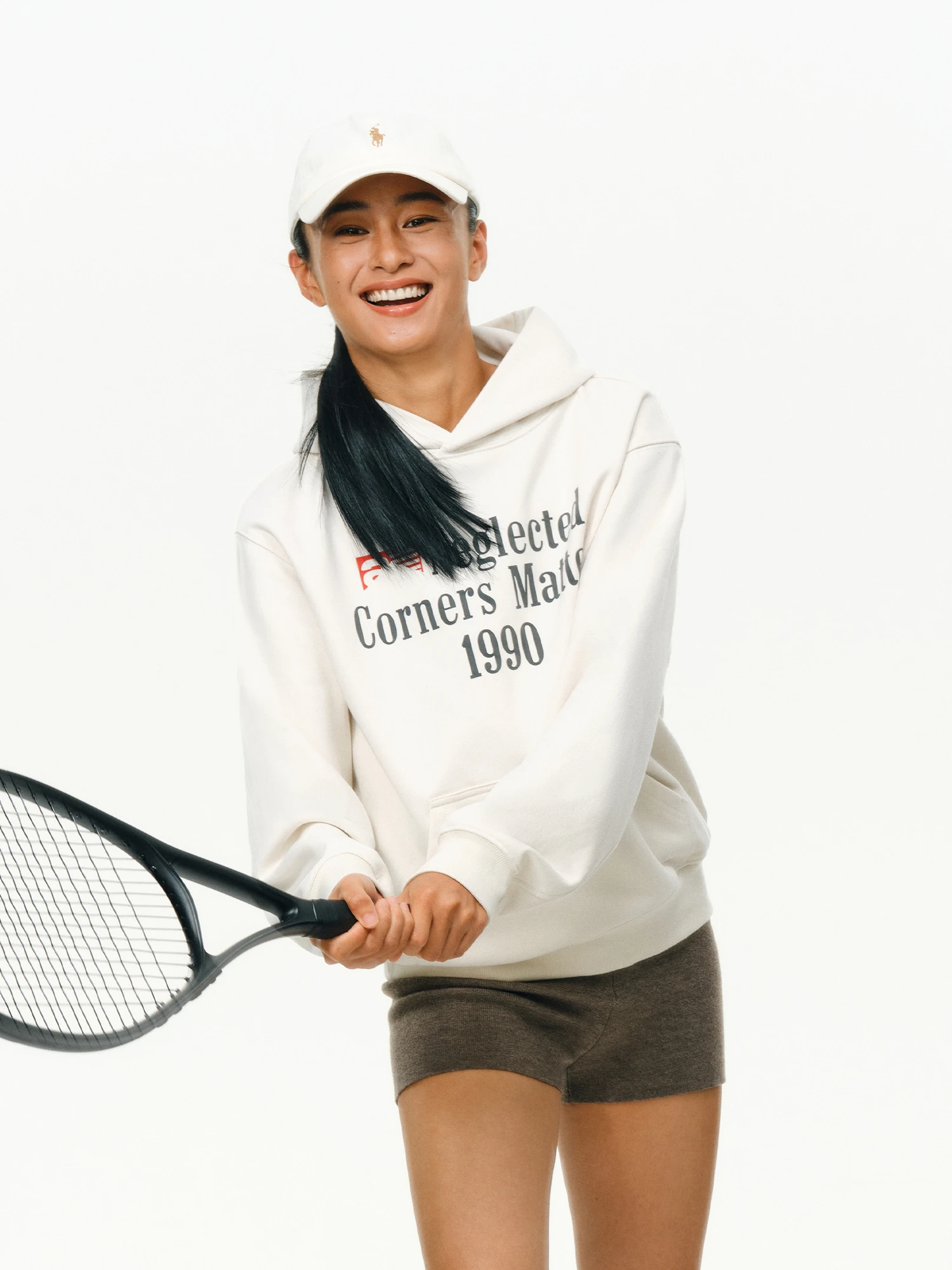 

ATRY Women's Hoodie Sweatirt American Sle Casual Letter Layout Print Heavyweight Couple Matching Hoodie Spring Trend