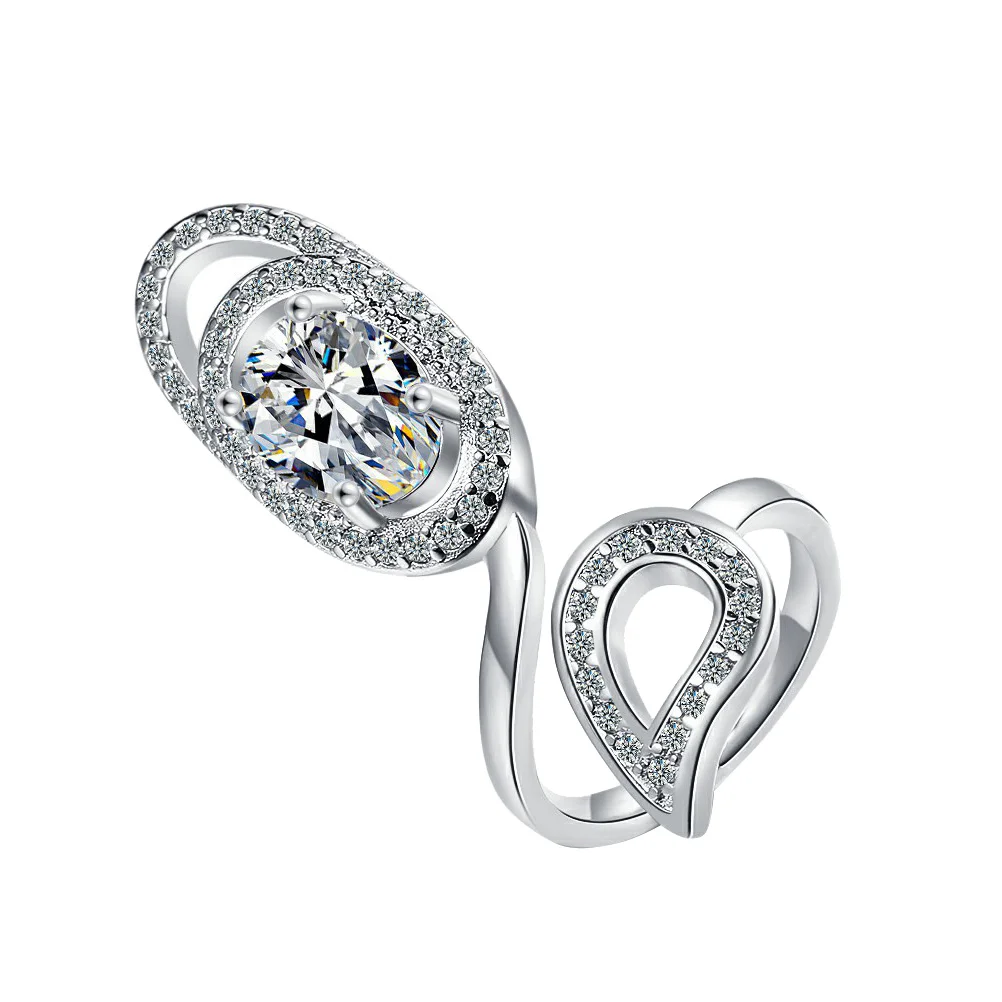 

Decorative Ring Open Miss Nail Rhinestones Cuticle Cover Fashionable