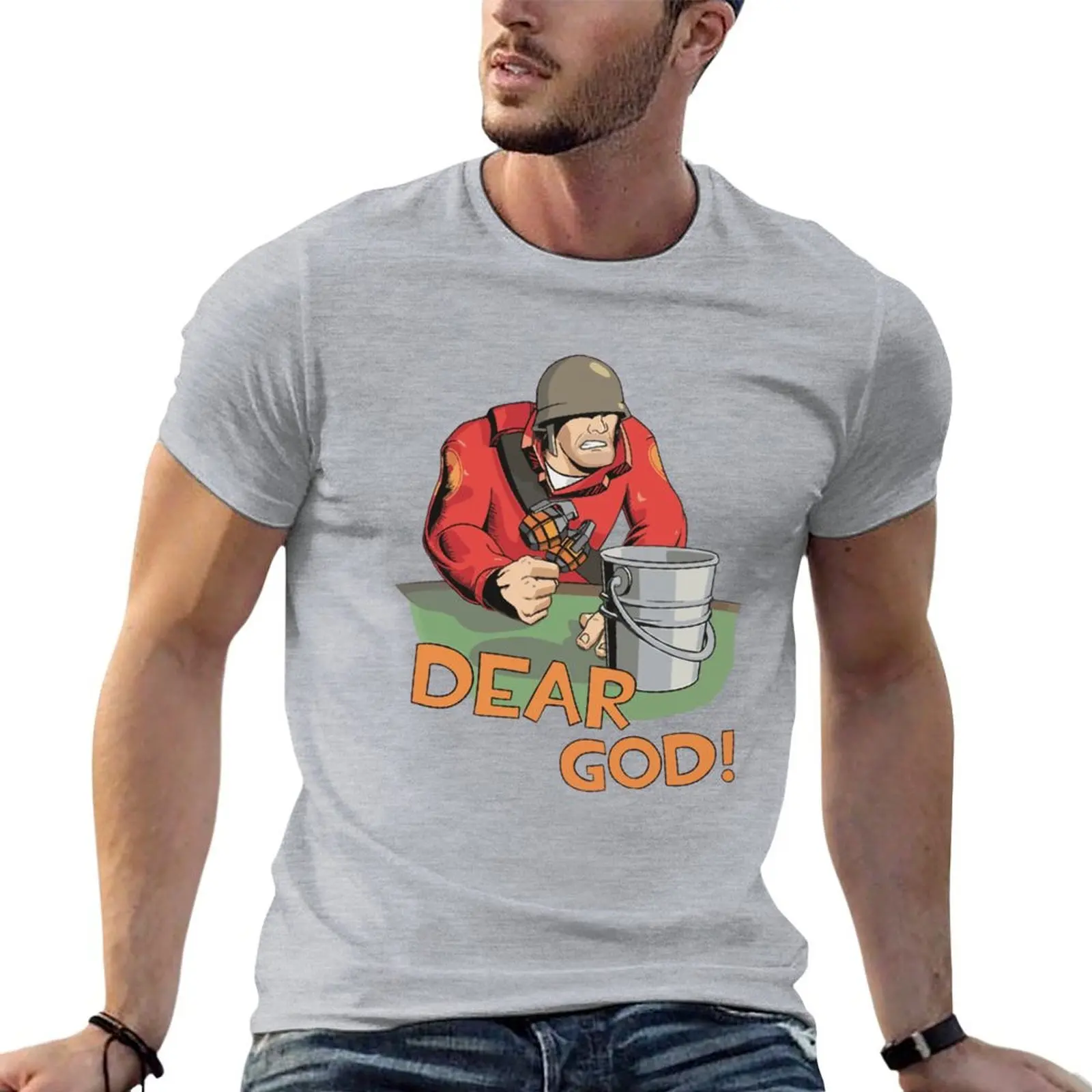 Team Fortress 2 Merch to koszulka kubełkowa nowe wydanie koszulka oversized t Shirt vintage heavyweights