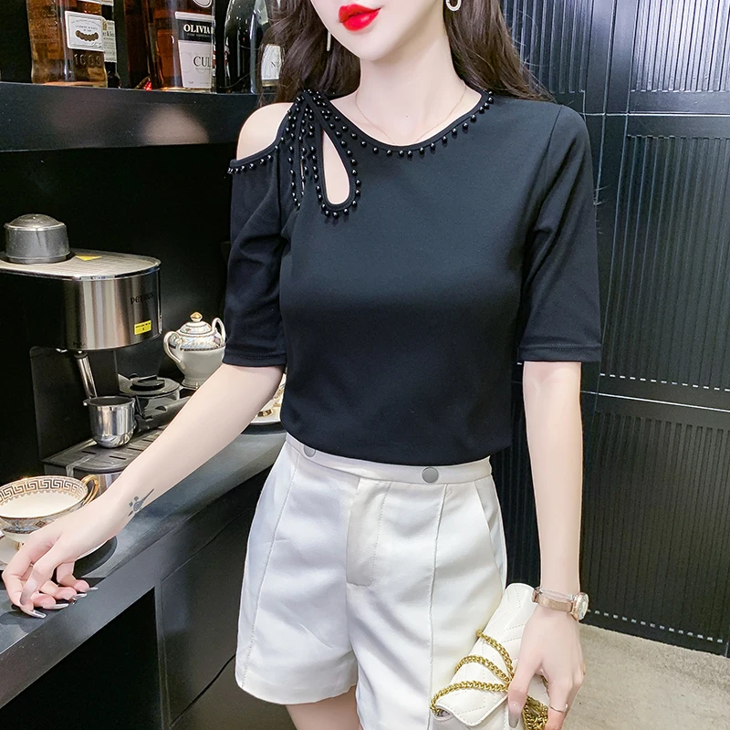 2023 spring summer new fashion casual woman t-shirt lady beautiful nice women Tops female Cheap wholesale dropshipping Py6705