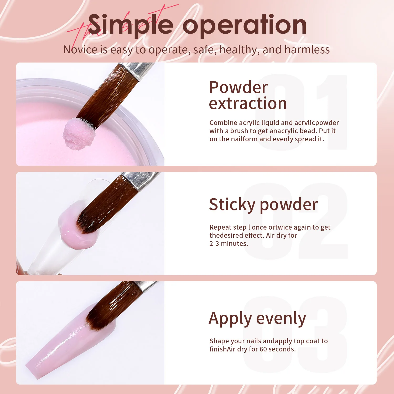 Nail Art 6 couleurs bricolage Sculpture poudre couleur cristal Nail Art poudre 6 couleurs ensemble Sculpture poudre 10g bouteille