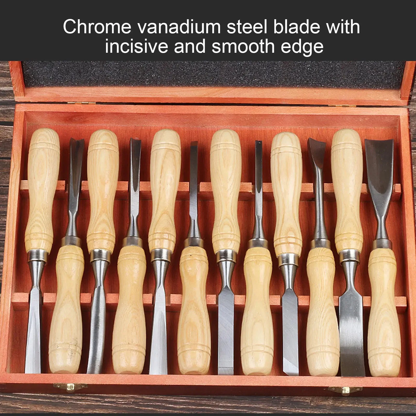 ชุดเครื่องมือแกะสลักไม้ 12 ชิ้ - Chisel Set Wood บทวิจารณ์และราคา