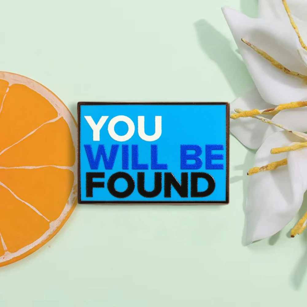 Lieber Evan Hansen-inspirierter Abzeichen-Anstecker „You Will Be Found“, Emaille-Pin, Musik-Brosche, lustiger Kragen-Schmuck, Rucksack-Dekoration, Geschenk – Detail 4