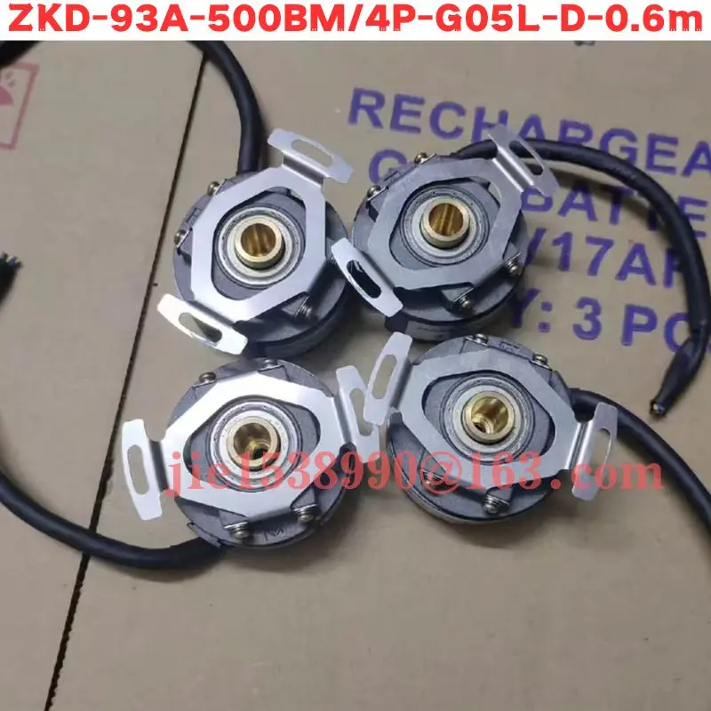 Used Encoder ZKD-93A-500BM/4P-G05L-D-0.6m  Normal Function Tested OK
