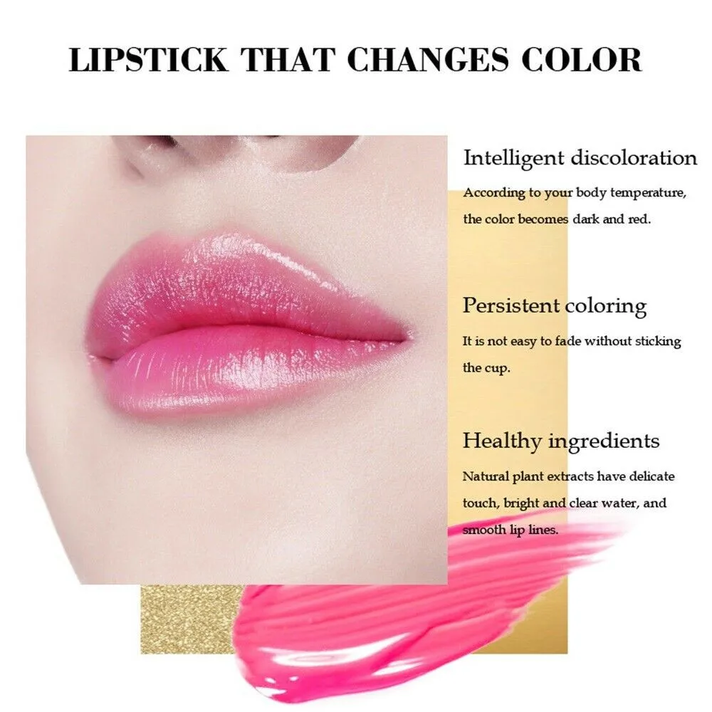 New Magic Lipstick Color Changing Long Lasting Lipstick Lip Plumper Red Cute Girl Lip Kawaii Stick Cosmetics Makeup Waterproof