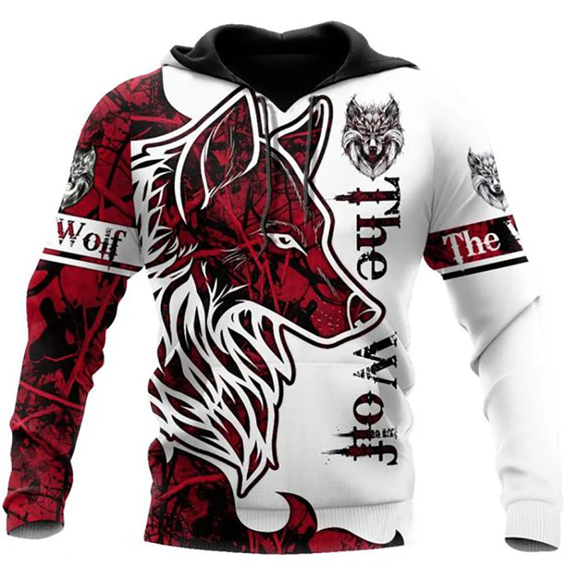 3D Wolf Hoodies Men Hooded Animal Wolf Printed Hoodie Sweatshirts Tracksuits Man/women Jackets Funny Hoody DropShipping