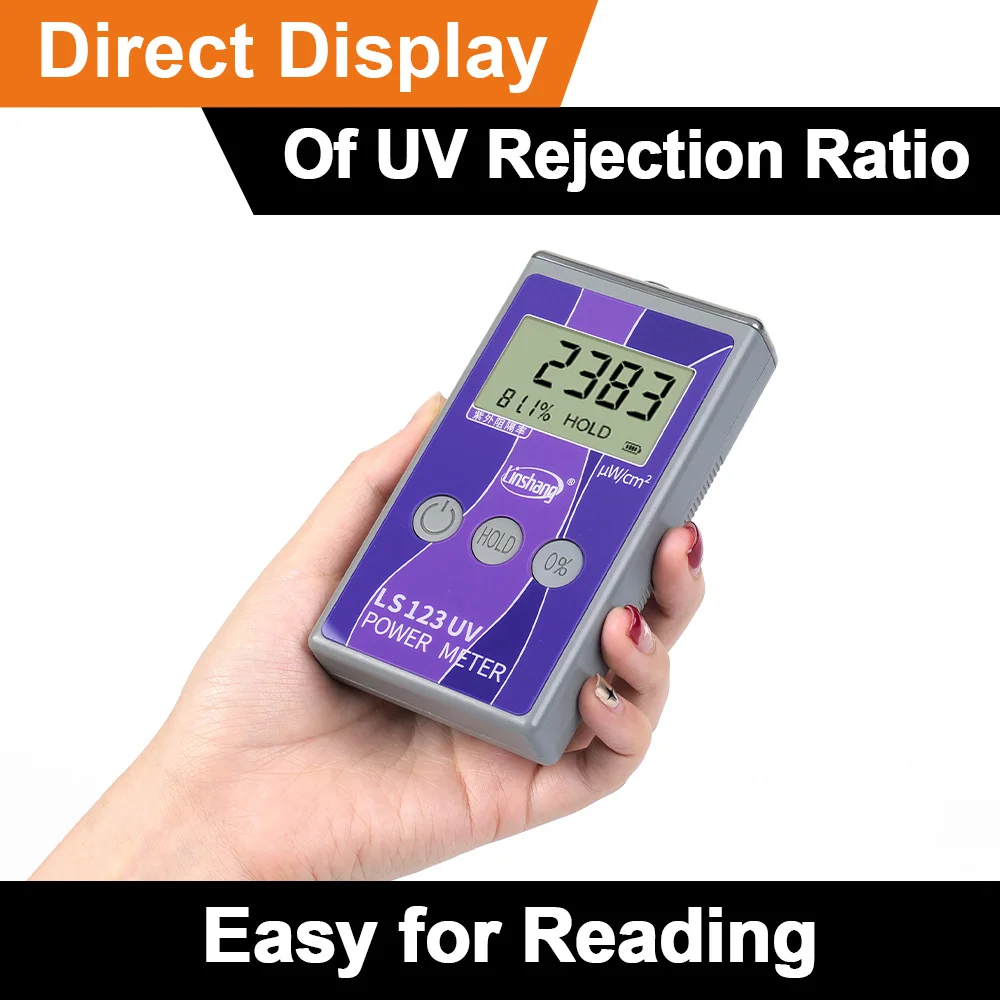 LS123 365nm UV Rejection Radiation Intensity Measurement Glass Solar Film Window Tint Tester UV Power Meter