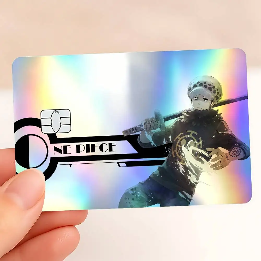 Trafalgar Water D. Law Holographic Sticker Laser Film Shinny Skin For Debit Credit Bank Card