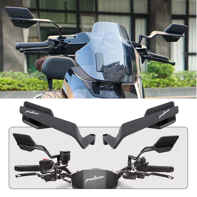 Motorcycle Stealth Mirror Adjustable Wind Wing Mirrors For Pulsar Dominar400 BAJAJ 180 PULSAR135 NS200 NS160 NS125 Accessories