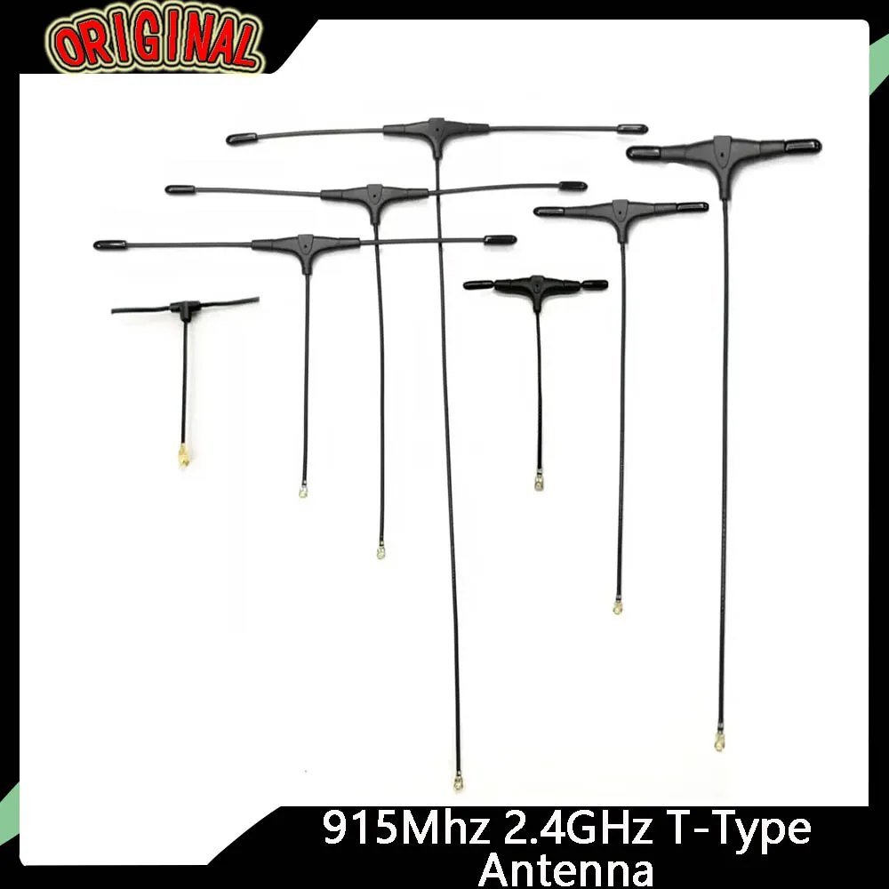Antenne FPV de type T double bande 915 MHz 2,4 GHz 1 connecteur UFL compatible avec ELRS EP1 RX TBS Crossfire Nano