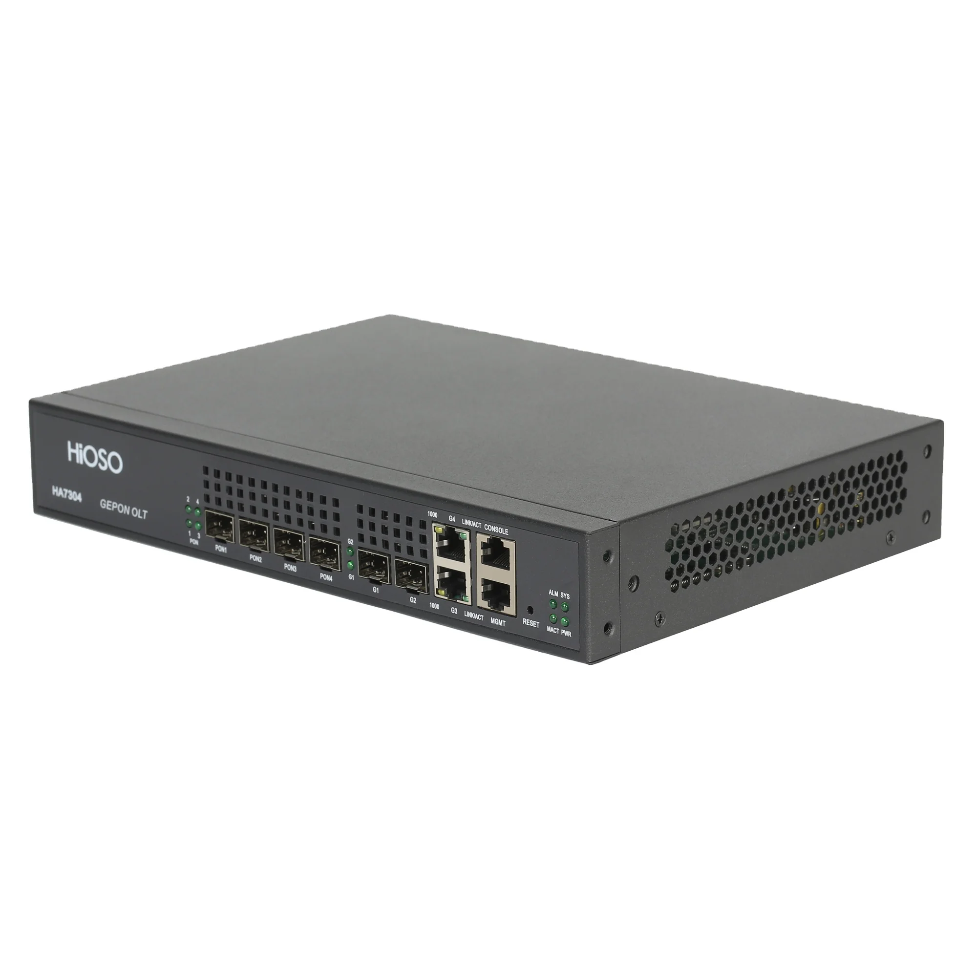 

HIOSO OLT MINI 4-port OLT EPON Fiber Optic Appliance With 4 Px20+++ Modules