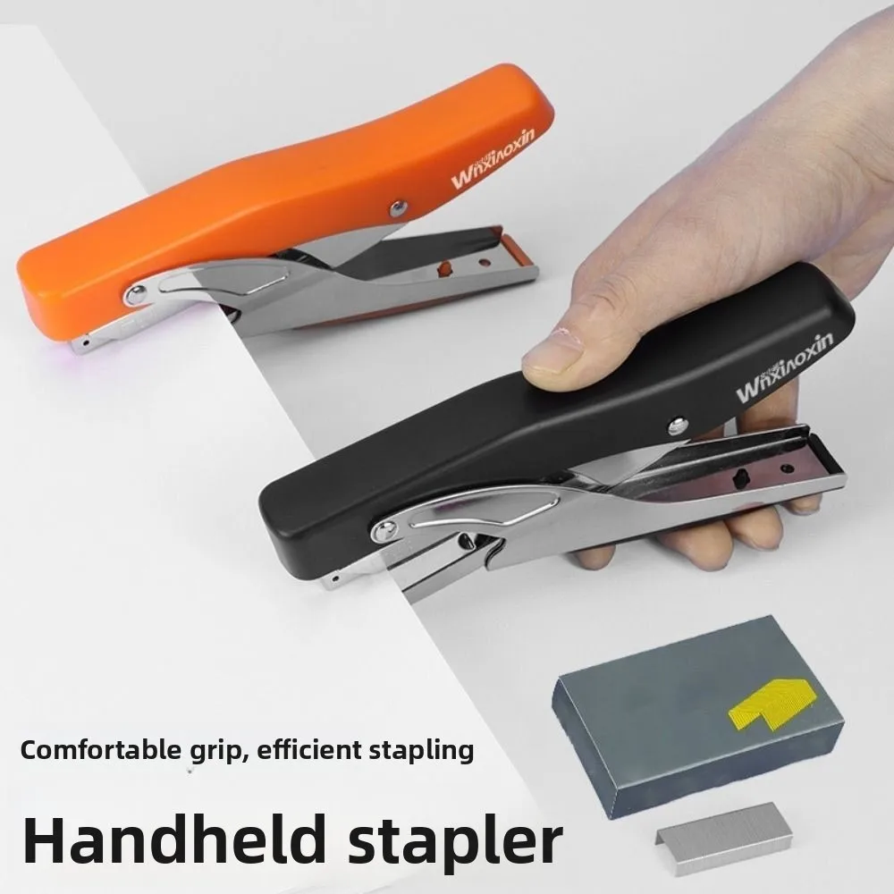 Multifunction Labor-Saving Stapler Hand Operated Anti-slip Heavy Duty Stapler Simple Metal Paper Stapling Machine Warehouse Use