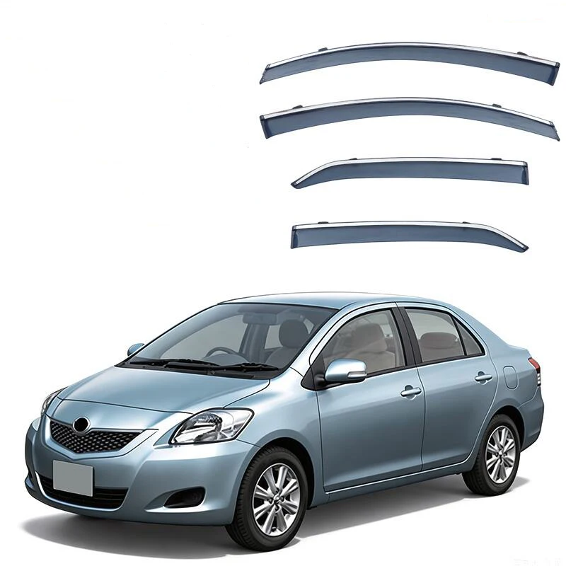 Window Visor Side Window Deflector Weather Shields For Toyota Belta 2005 2006 2007 2008 2009 2010 2011 2012 2013 2014 2015 -2021