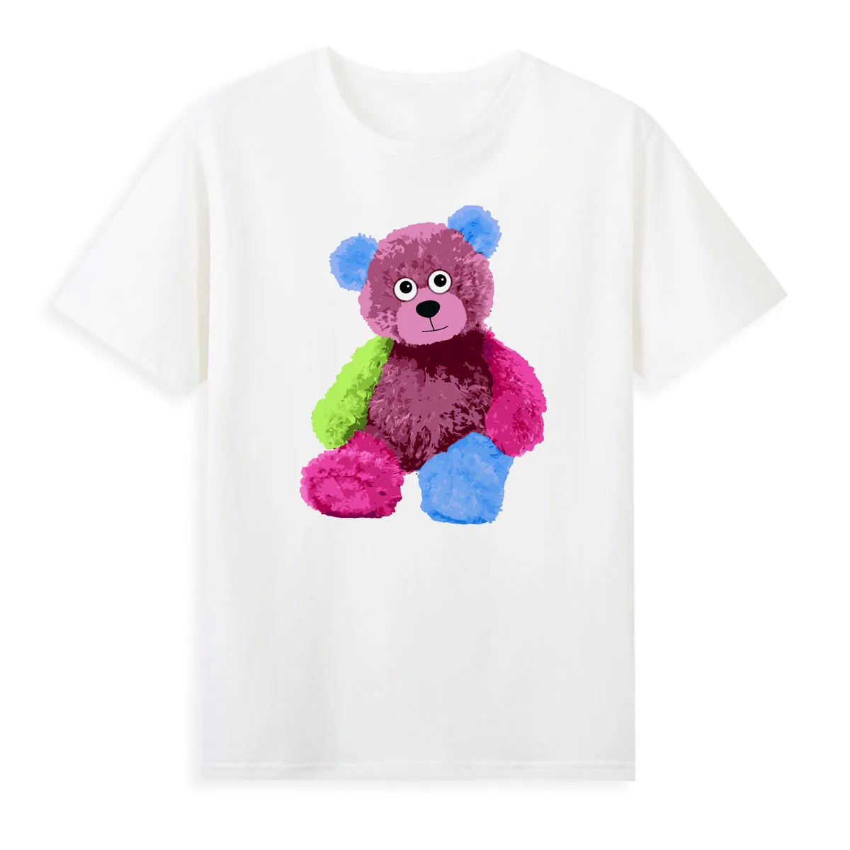 Colorful Bear Hot Sale Casual Top Tees Summer Cool Short Sleeve Clothing Original Brand Shirts For Women A082