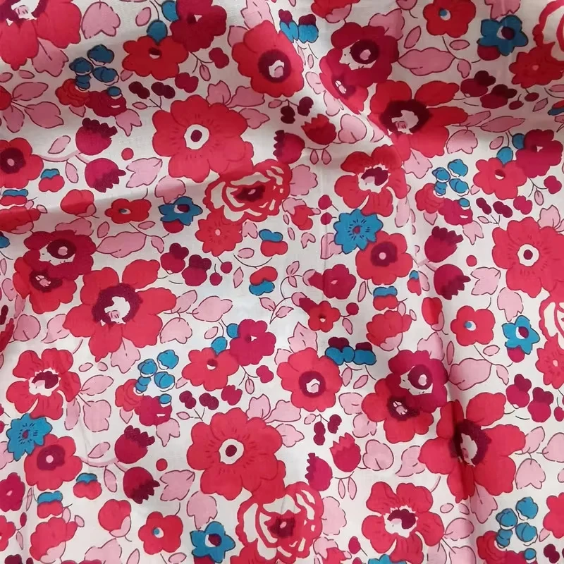 

145x50cm Spring Summer Super Dense Cotton Poplin Fabric for Women's Dresses Children's Clothing Home Wear Sewing Project