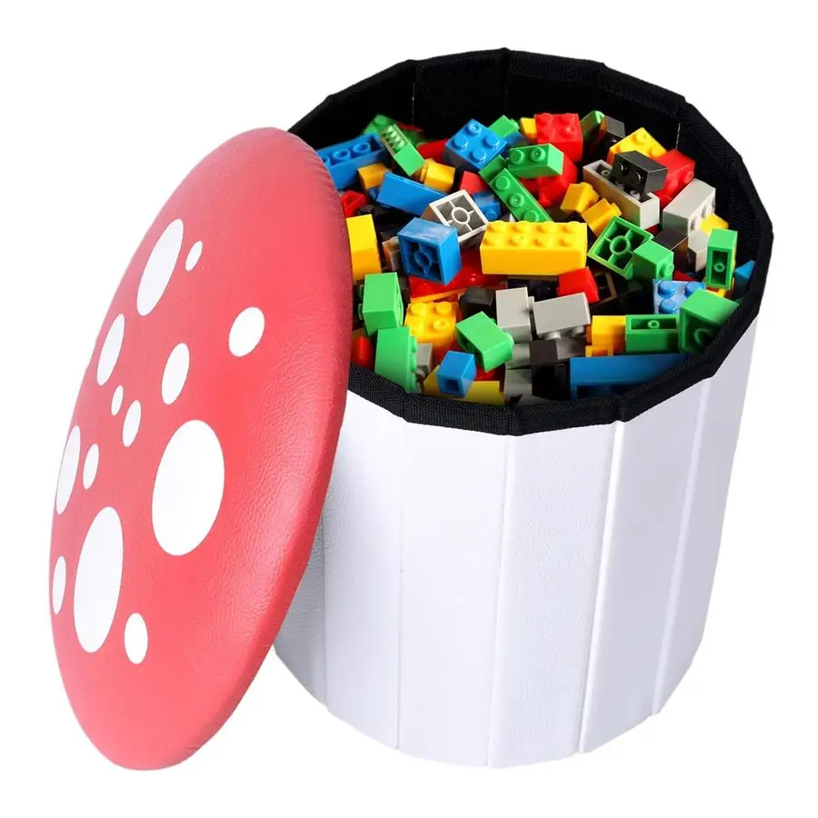 

Милый пуфик-грибок для мальчиков и девочек, многофункциональный пуфик для хранения игрушек и одежды, маленький пуфик-подставка для ног для детей