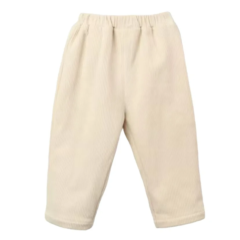 الخريف والشتاء جديد الأطفال السراويل الطفل سروال قصير دافئ الفتيان والفتيات السراويل المستقيمة ملابس الأطفال #5