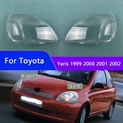 For Toyota Yaris 1999 2000 2001 2002  Car Accessories Headlight Cover Transparent Lampshade Lamp Lens Headlamp Shell Plexiglass