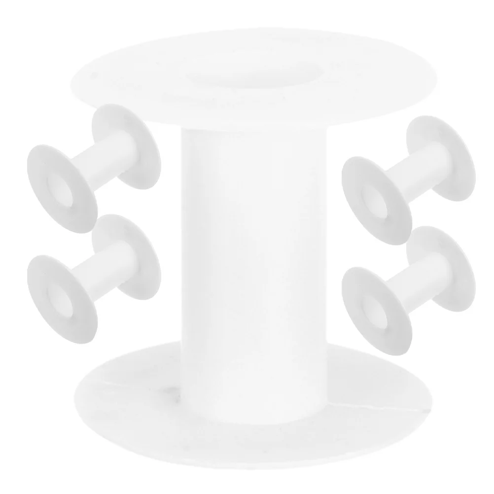 5 قطعة بكرات الأسلاك البلاستيكية I-شكل تصميم لخيوط الحبل تخزين الغزل قابل للتعديل التوتر سلسلة لفة بكرة الحرف الشريط مكبات