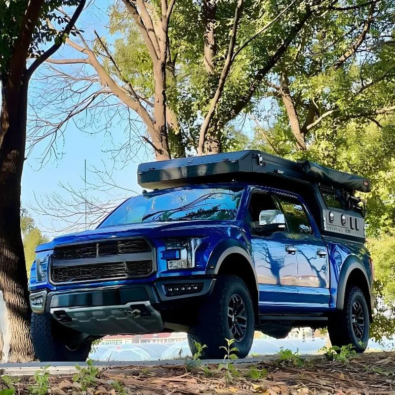 High Quality Automatic Pop Up Hardtop Roof Top Tent Universal Offroad Overlanding Camping Fit For Pickup Truck SUV view 3