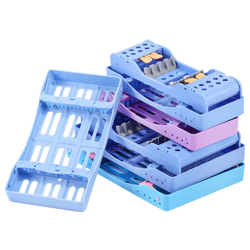 5/7/10 Holes Dental Sterilization Rack For Composite Resin Filling Spatulas Aesthetic Restoration Placing Box Dentist Instrument