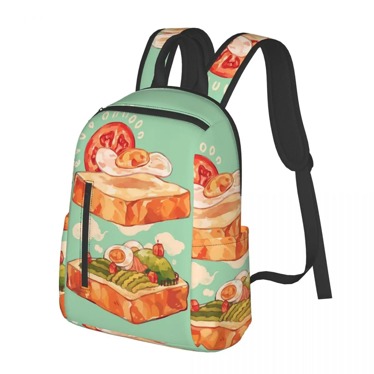 

Baking Toast Student Backpack School Bag Hiking Travel Daypack for Boys Girls Bookbag Shoulder Bags