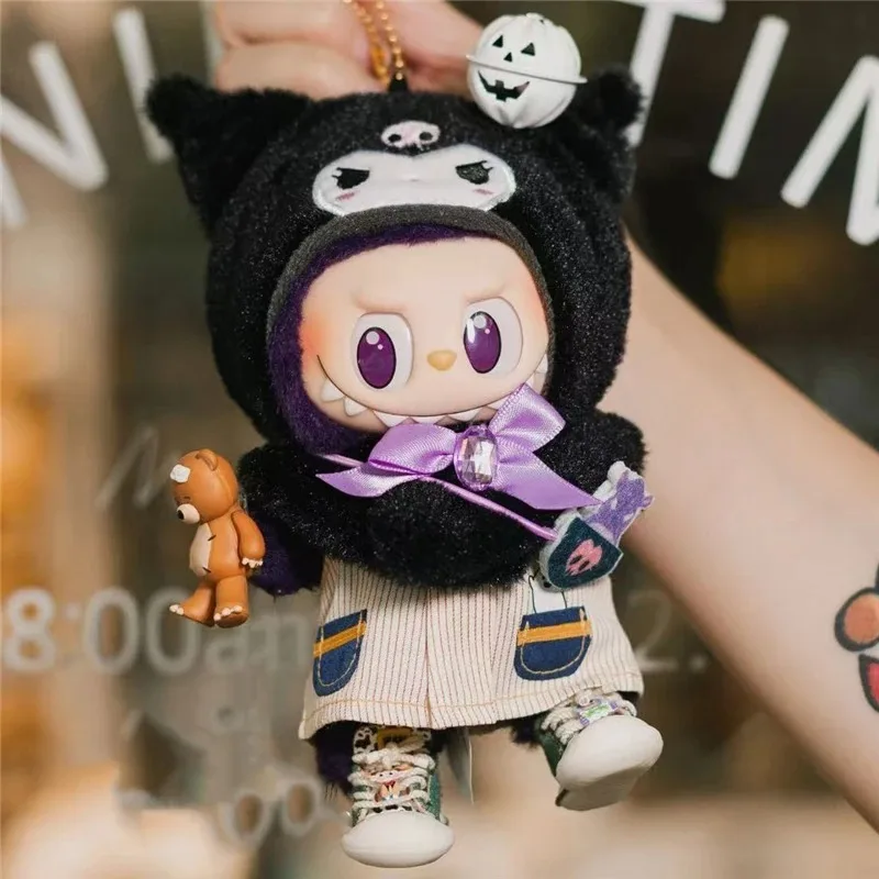 15 17 سنتيمتر ل Labubu دمية عباءة Kuromi مرحبا كيتي الزي الملابس جميل لطيف عموما بانت أفخم الملابس مجموعة أحذية اكسسوارات #5