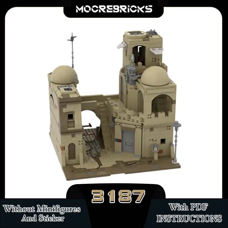 MOC-192649 Classical Construction Landscape Medieval Architecture Technology Model Building Blocks Toys Kid's Creative Bricks