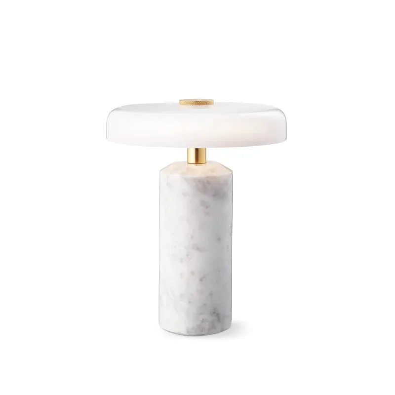 Rechargeable Marble Desk Lamp Creative Bedroom Study Living Room Decoration Touch Light